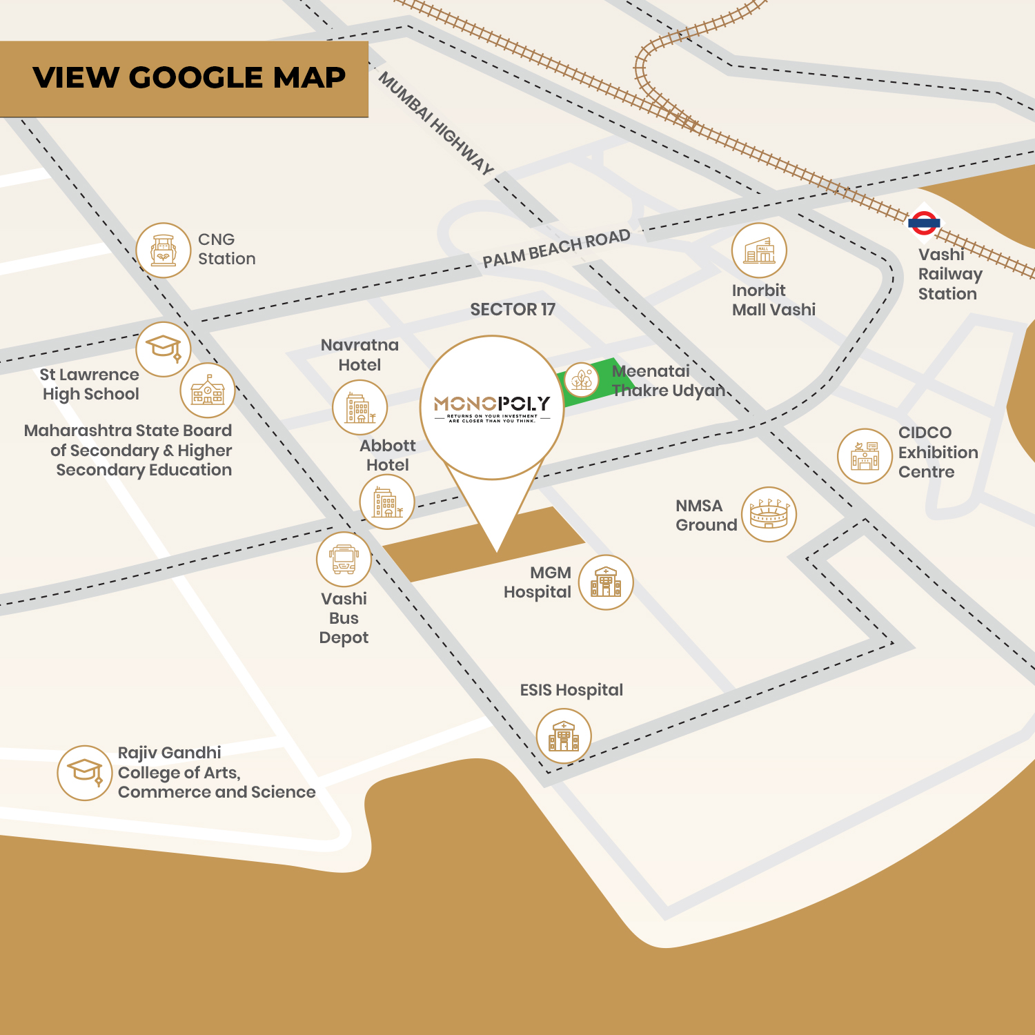 address of monopoly vashi