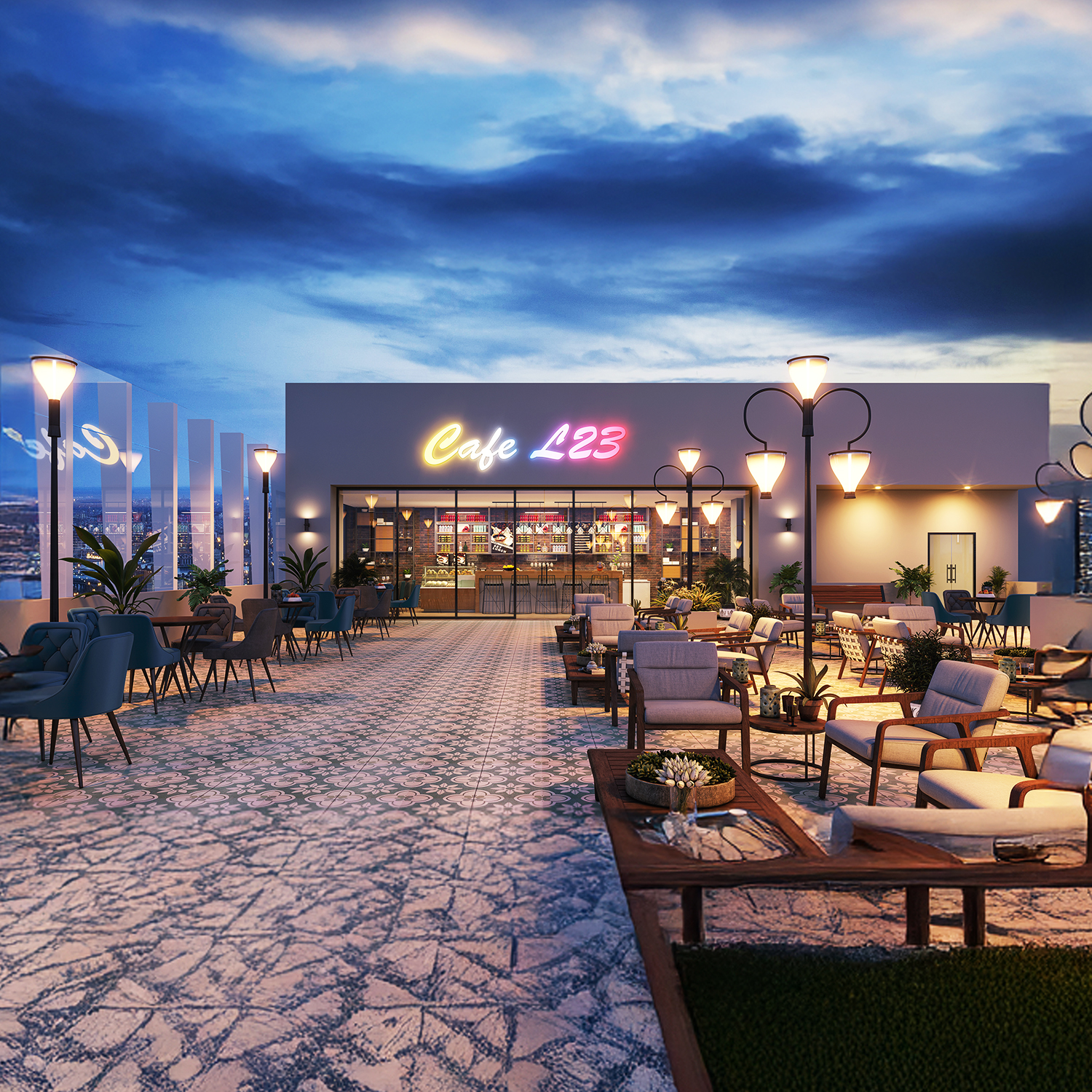 cafe area - amenities of monopoly